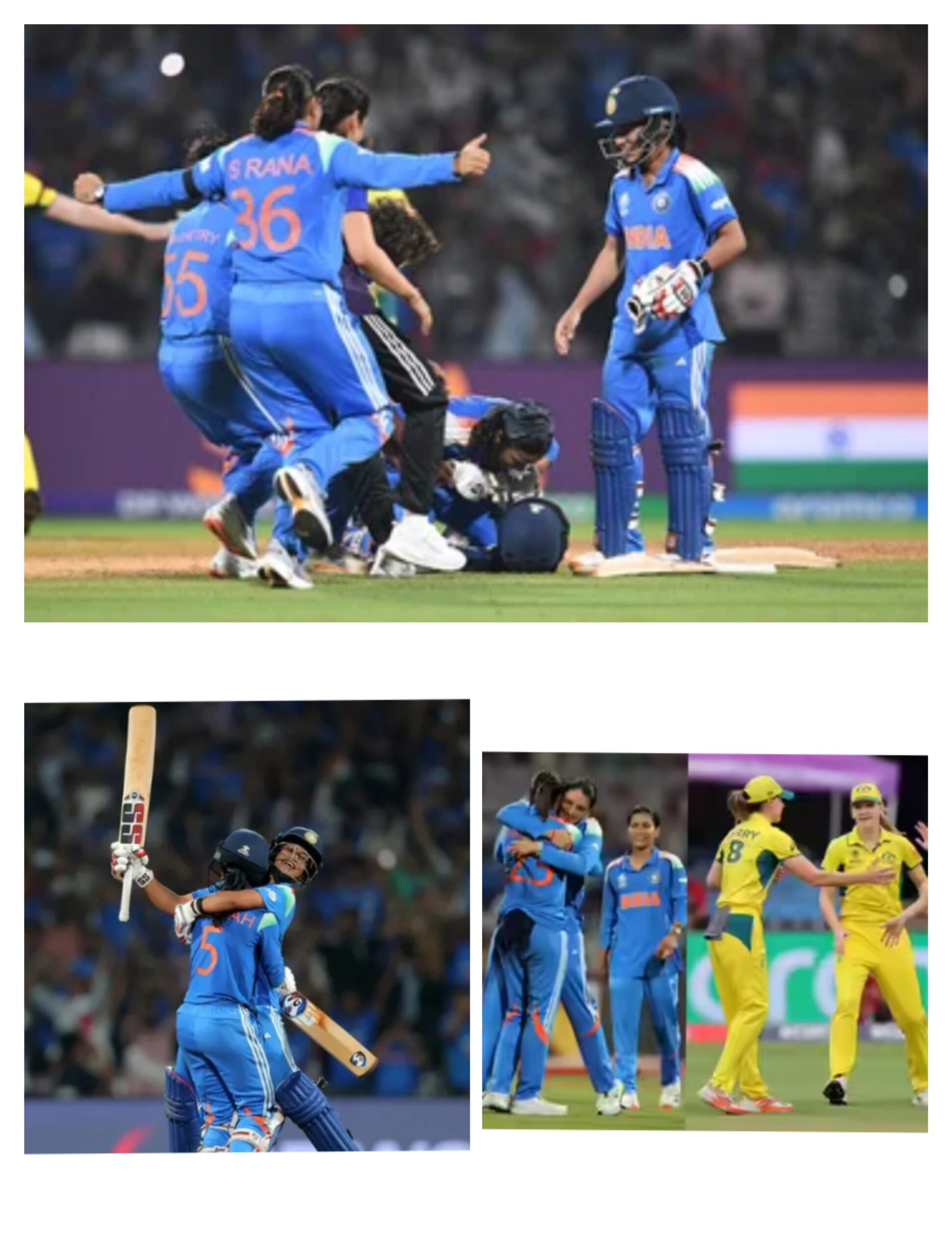 महिला क्रिकेट टीम ने इतिहास रचा, रिकॉर्ड साझेदारी कर जीता मैच।