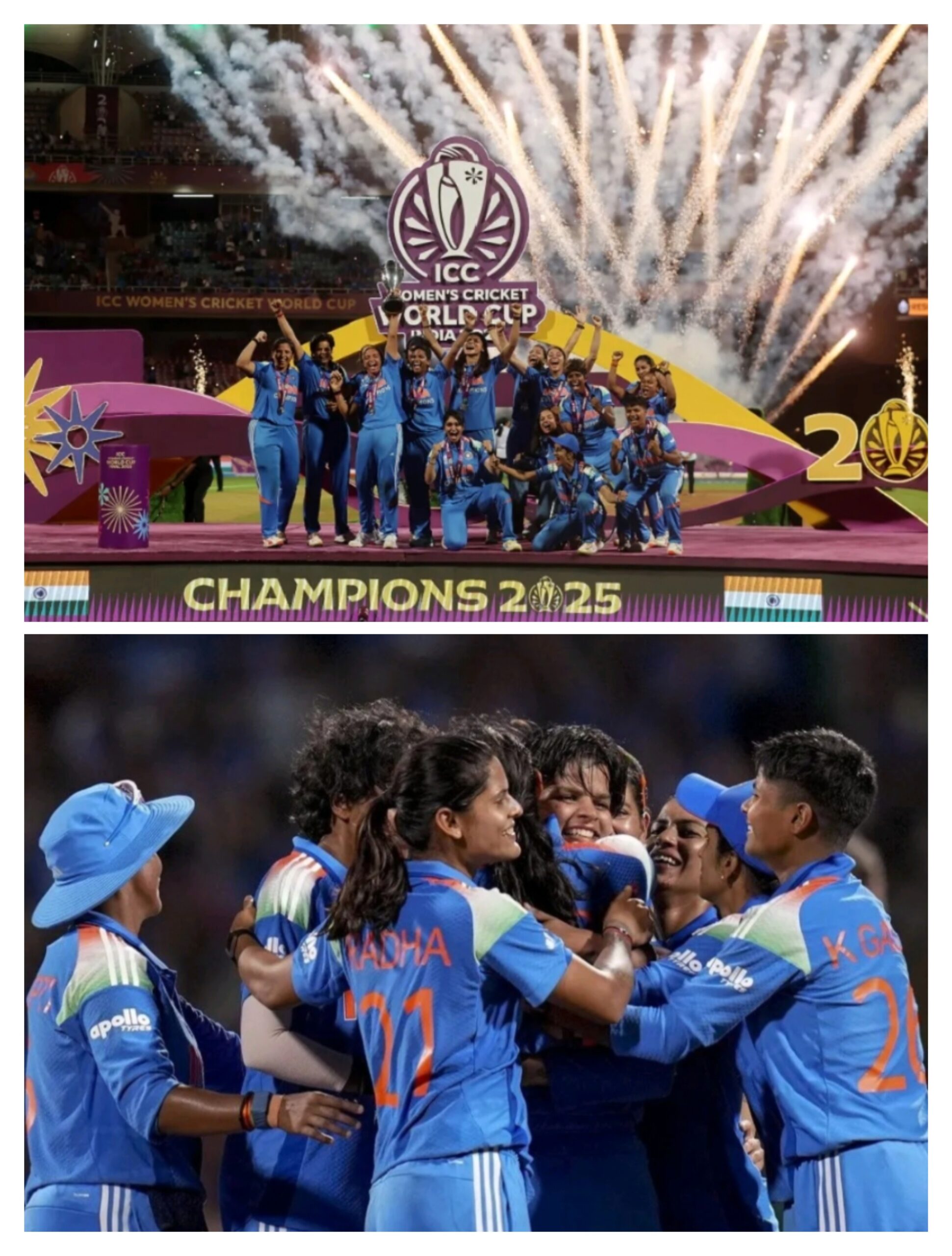 भारत ने जीता महिला क्रिकेट वर्ल्डकप,,,,,,,,, रचा इतिहास।