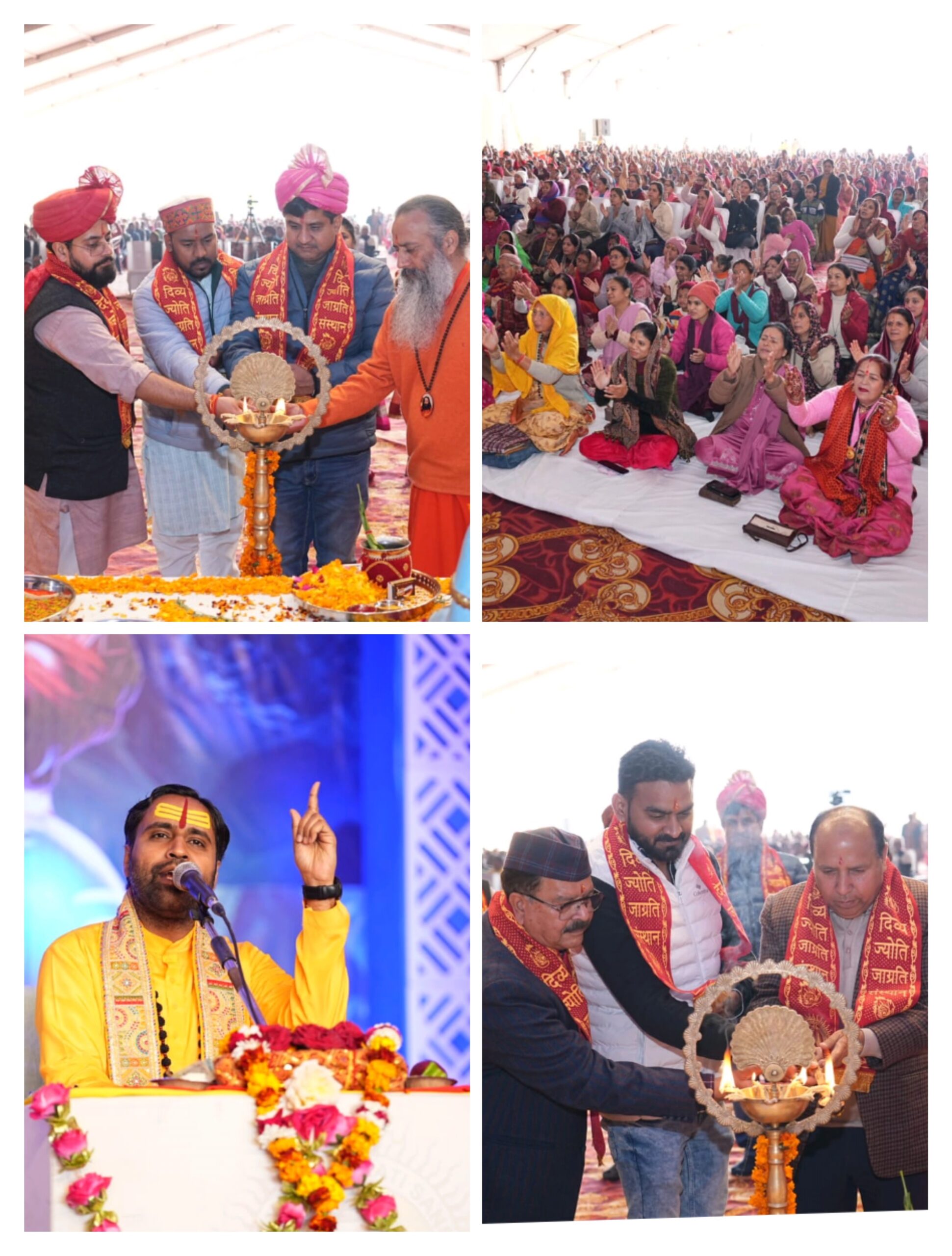 हल्द्वानी: दिव्य ज्योति जाग्रति संस्थान द्वारा आयोजित शिव कथा का तृतीय दिवस।